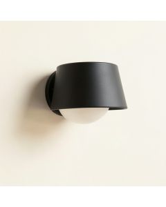 Linden Bluff Wall Sconce Mounted On A Plain Wall - Black (synthetic illustration; no displayed measurements)