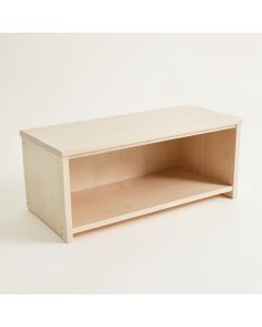 Slate Crest Shoe Storage Bench - Ivory (synthetic illustration; no displayed measurements)