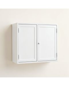 Cove Bridge Wall-Mounted Entry Cabinet - White (synthetic illustration; no displayed measurements)