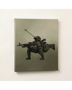 Canadian Military Army Graphic Art On Canvas (synthetic illustration; no displayed measurements)