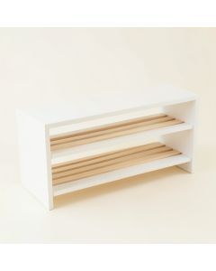 Shore Brook Shoe Storage Bench - White (synthetic illustration; no displayed measurements)