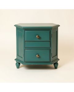 Bayviewpark 1 - Drawer Nightstand In Antique Teal (synthetic illustration; no displayed measurements)