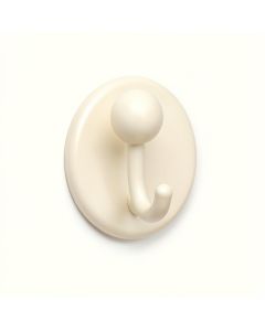 Summit Canyon Wall-Mounted Robe Hook - Ivory (synthetic illustration; no displayed measurements)