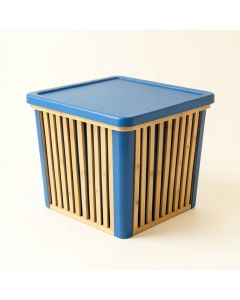 Heath Bridge Laundry Hamper - Blue (synthetic illustration; no displayed measurements)