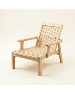 Hazel Dale Outdoor Lounge Chair - Beige (synthetic illustration; no displayed measurements)
