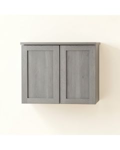 Fern Bend Wall-Mounted Entry Cabinet - Gray (synthetic illustration; no displayed measurements)