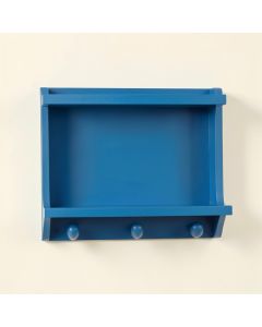 Flint Crossing Wall-Mounted Entryway Organizer Shelf - Blue (synthetic illustration; no displayed measurements)