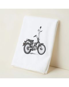 Michie Image And Dirt Lover Text With Distressed Dirt Bike Hand Towel (synthetic illustration; no displayed measurements)