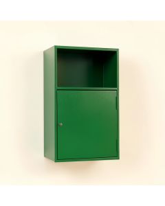 Pine Arc Wall-Mounted Entry Cabinet (synthetic illustration; no displayed measurements)
