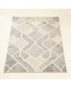 Connie Geometric Silver/Ivory Area Rug (synthetic illustration; no displayed measurements)