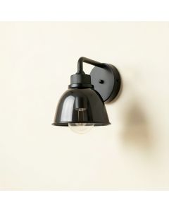 Summit Bluff Wall Sconce Mounted On A Plain Wall - Black (synthetic illustration; no displayed measurements)