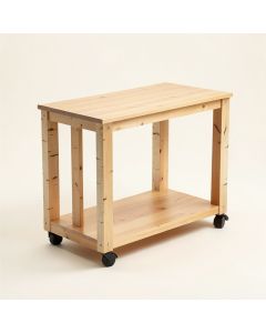 Selborne Solid Wood Kitchen Cart (synthetic illustration; no displayed measurements)