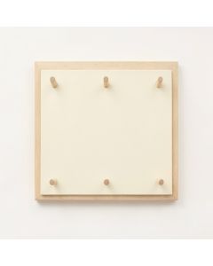 Rowan Brook Empty Wall-Mounted Tool Organizer Panel - Cream (synthetic illustration; no displayed measurements)