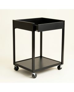 Aspen Branch Empty Rolling Workshop Cart - Black (synthetic illustration; no displayed measurements)