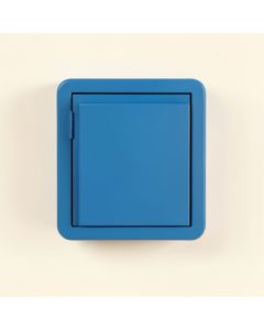 Elm Bluff Wall-Mounted Laundry Cabinet - Blue (synthetic illustration; no displayed measurements)