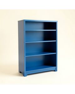 Maple Crest Freestanding Bookcase - Blue (synthetic illustration; no displayed measurements)