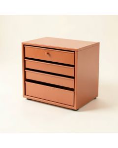Cedar Bluff Small-Parts Storage Drawer Cabinet - Terracotta (synthetic illustration; no displayed measurements)