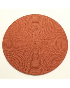 Heath Brook Round Area Rug - Terracotta (synthetic illustration; no displayed measurements)