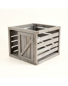 Willow Bluff Empty Furniture-Style Pet Crate - Gray (synthetic illustration; no displayed measurements)