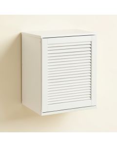 Holly Branch Wall-Mounted Laundry Cabinet - White (synthetic illustration; no displayed measurements)
