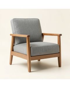 Wren Falls Upholstered Armchair - Gray (synthetic illustration; no displayed measurements)