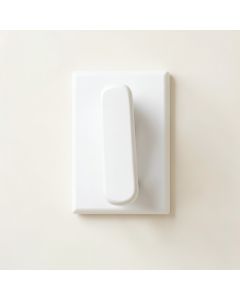 Lake Crest Wall-Mounted Robe Hook - White (synthetic illustration; no displayed measurements)