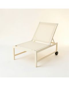 Laurel Crossing Outdoor Lounge Chair - Ivory (synthetic illustration; no displayed measurements)
