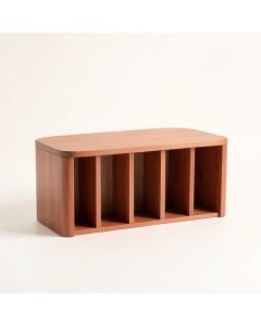 Ash Branch Shoe Storage Bench - Terracotta (synthetic illustration; no displayed measurements)