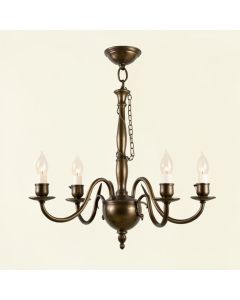 Elijah 5 - Light Shaded Classic / Traditional Chandelier (synthetic illustration; no displayed measurements)