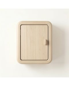 Elm Crest Wall-Mounted Laundry Cabinet - Beige (synthetic illustration; no displayed measurements)