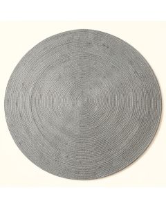 Shore Arc Round Area Rug - Gray (synthetic illustration; no displayed measurements)