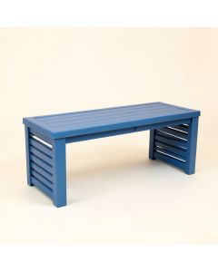 Pine Dale Narrow Outdoor Storage Bench - Blue (synthetic illustration; no displayed measurements)