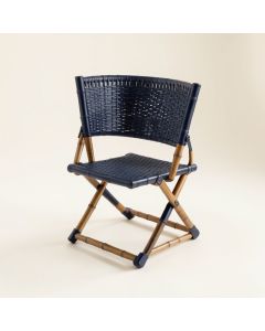 Slate Brook Folding Outdoor Chair - Navy (synthetic illustration; no displayed measurements)