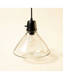 3 '' H Glass Empire Pendant Shade ( Clip On ) (synthetic illustration; no displayed measurements)