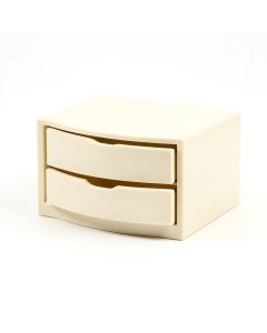 Clay Edge Small-Parts Storage Drawer Cabinet - Ivory (synthetic illustration; no displayed measurements)