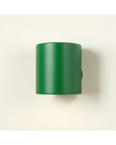Laurel Brook Wall Sconce Mounted On A Plain Wall - Green (synthetic illustration; no displayed measurements)
