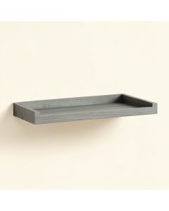 Moss Crest Wall-Mounted Shelf - Gray (synthetic illustration; no displayed measurements)