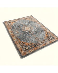 Gutierez Oriental Gray/Blue/Orange Area Rug (synthetic illustration; no displayed measurements)