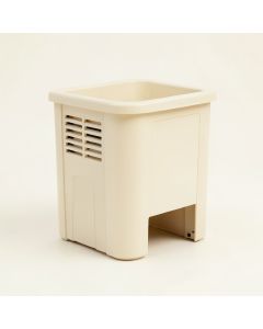 Oak Canyon Closed Garden Compost Bin - Cream (synthetic illustration; no displayed measurements)