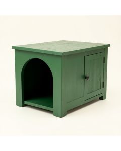 Linden Edge Empty Furniture-Style Litter Enclosure - Green (synthetic illustration; no displayed measurements)