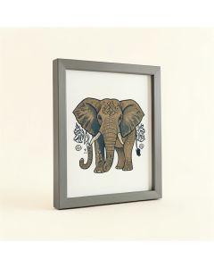 Farrington Brave Spirit Tribal Elephant Framed Art (synthetic illustration; no displayed measurements)