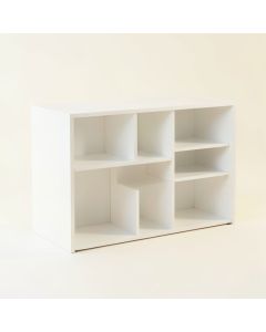 Stone Edge Desktop Shelving Unit - White (synthetic illustration; no displayed measurements)