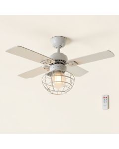 42 '' Roswell 3 - Blade Caged Ceiling Fan With Wall Control (synthetic illustration; no displayed measurements)