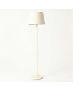Glen Brook Floor Lamp With A Plain Fabric Shade - Ivory (synthetic illustration; no displayed measurements)