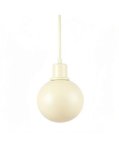 Heath Crest Pendant Light Suspended From One Plain Cable - Cream (synthetic illustration; no displayed measurements)