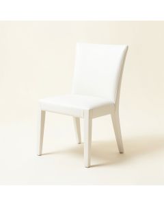 Queen Anne Back Side Chair In White (synthetic illustration; no displayed measurements)