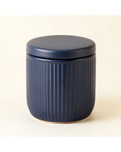Briar Crest Storage Canister With Lid - Navy (synthetic illustration; no displayed measurements)