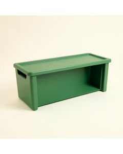 Glen Arc Narrow Outdoor Storage Bench (synthetic illustration; no displayed measurements)