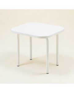 Maple Canyon Compact Balcony Table - White (synthetic illustration; no displayed measurements)