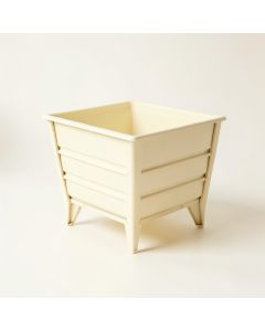 Wren Bend Empty Raised Planter - Cream (synthetic illustration; no displayed measurements)